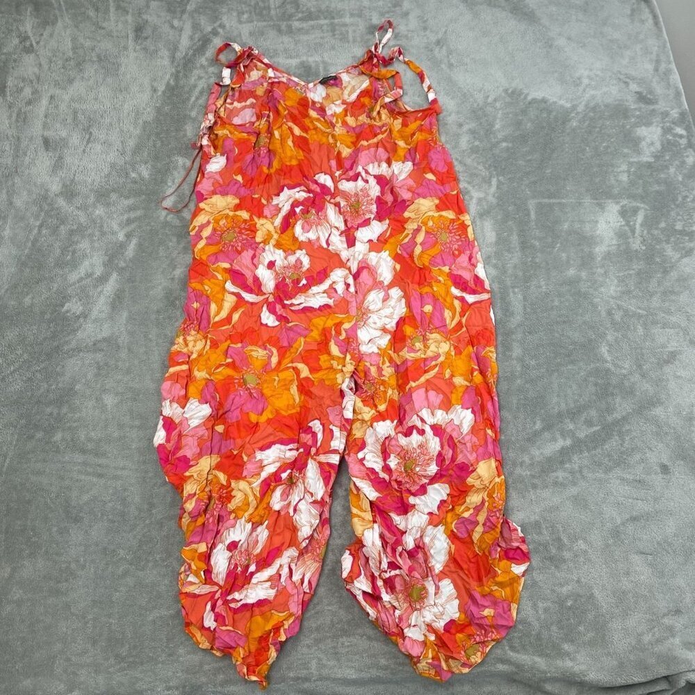 Vince Camuto Womens XXL Floral Jumpsuit With Adjustable Straps NWT 3105